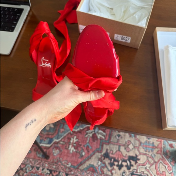 NEVER WORN Christian Louboutin Strappy Sandal - Size 36.5 EU/ 6.5 US - Picture 8 of 11